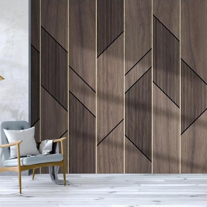 Bespoke Wooden Wallpaper For Real Wood Like Aesthetics