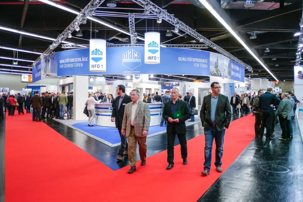 Soft and comfortable exhibition carpet flooring for Dubai conference and expo venues.