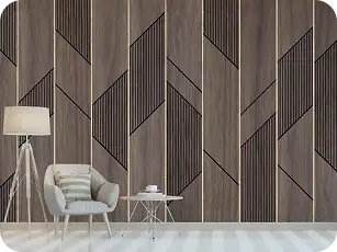 Bespoke Wooden Wallpaper For Real Wood Like Aesthetics