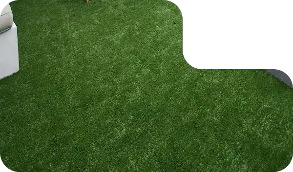 High-quality artificial grass installed in a Dubai home’s outdoor area for a lush, low-maintenance lawn.