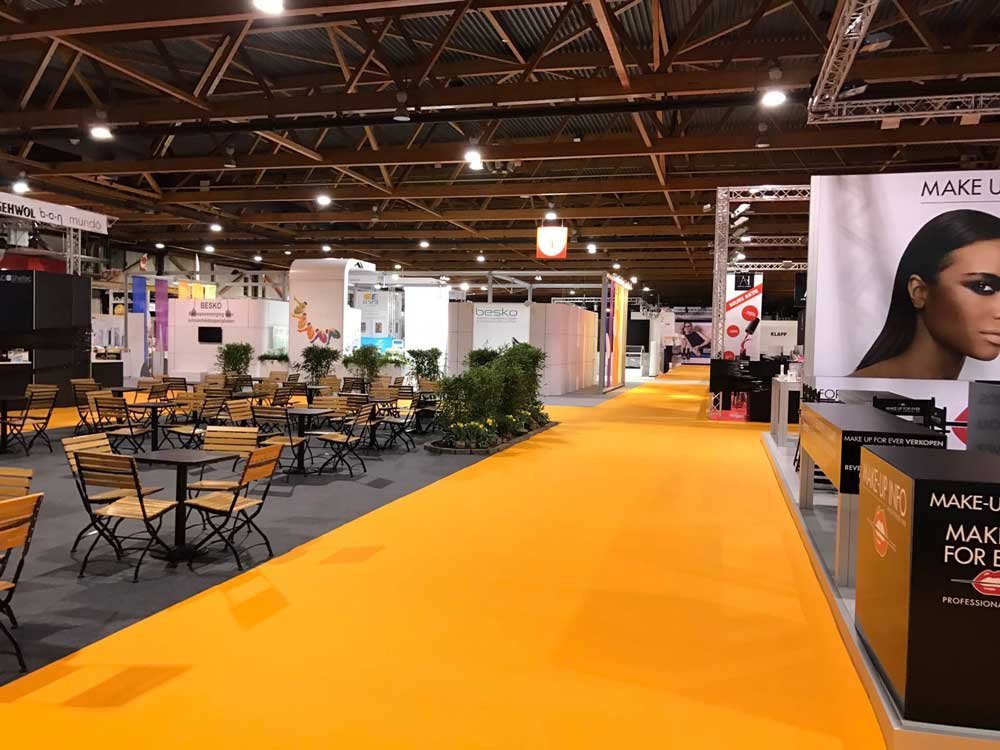 Affordable and durable exhibition carpet for events, weddings, and exhibitions in Dubai.