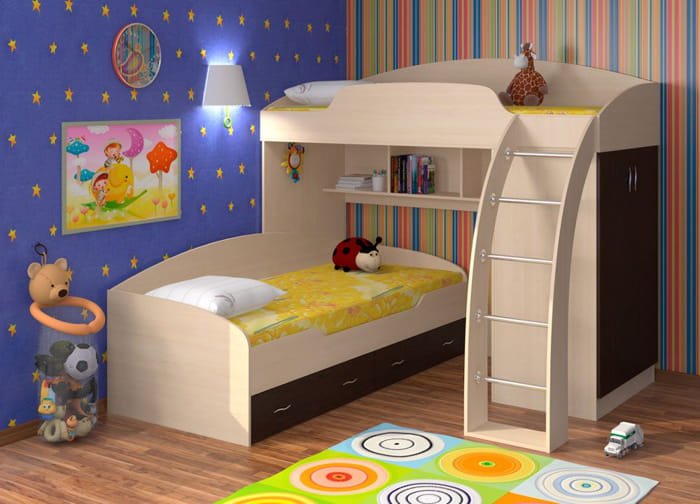 Princess-themed kids bed with canopy design.