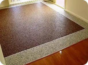 Elegant grey stone carpet design for Dubai villa