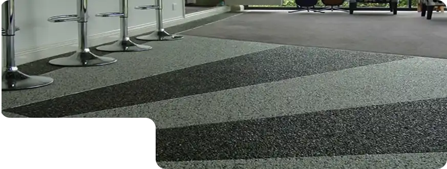 Customized stone carpet flooring installation in Dubai