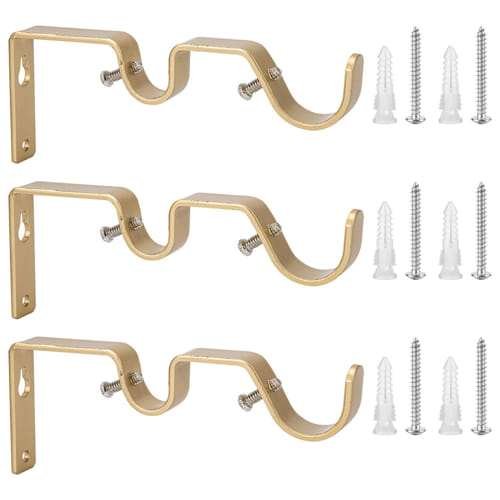 Double Curtain Rod Brackets