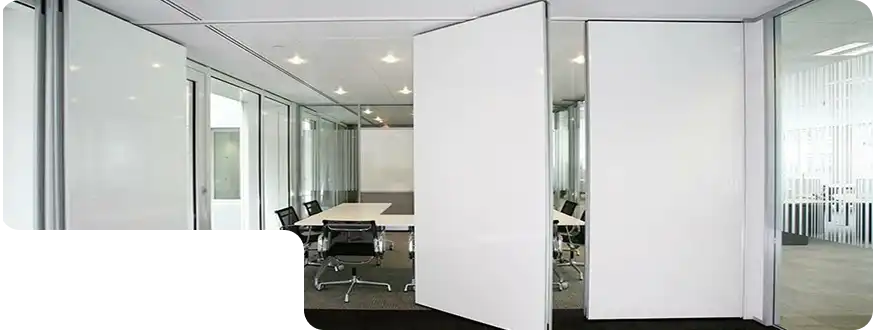 Stylish modern wall partitions installed by Fixit Home in Dubai.