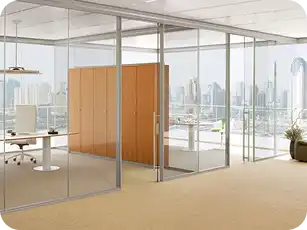Custom-designed wall partition installation for homes and offices in Dubai.