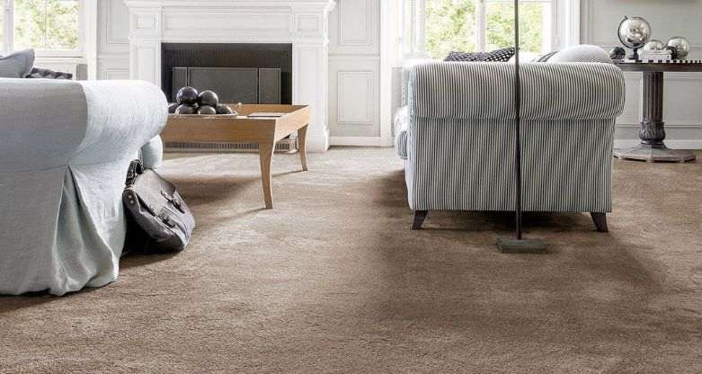 Brown wall to wall carpets