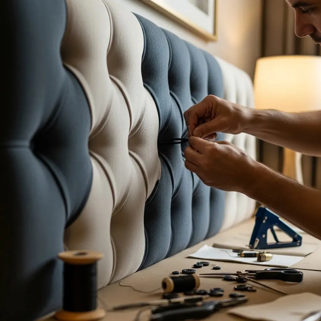 tufted heardboard upholstery