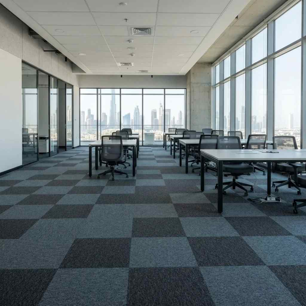 Polyster carpet tiles