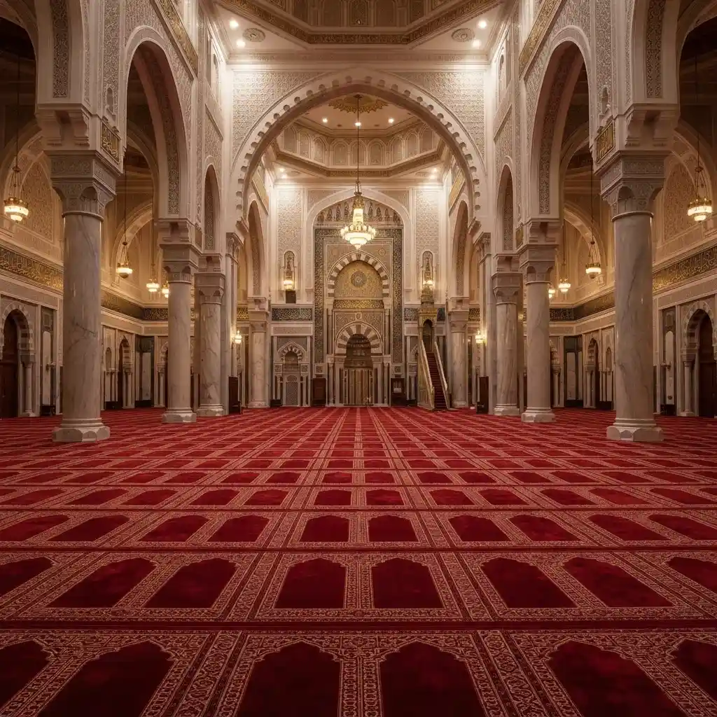 Mosque wall to wall carpets